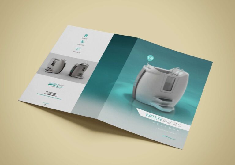 création marque sport directeur artistique plaquette graphisme nouveau waterbike juin 2019