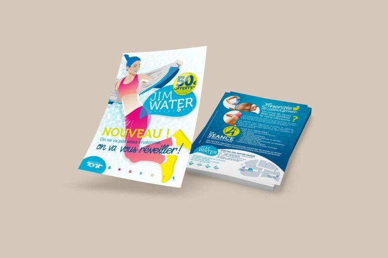 identité enseigne franchise jim water communication btoc