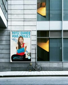 campagne publicitaire waterbike affiche forfait