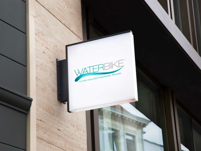 identité de marque logo enseigne waterbike