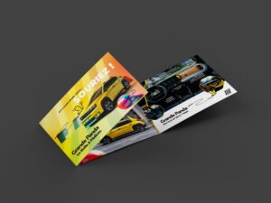 leaflet 3 volets print direction artistique fiat panda