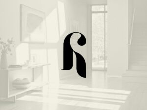 logo find house monogramme fond